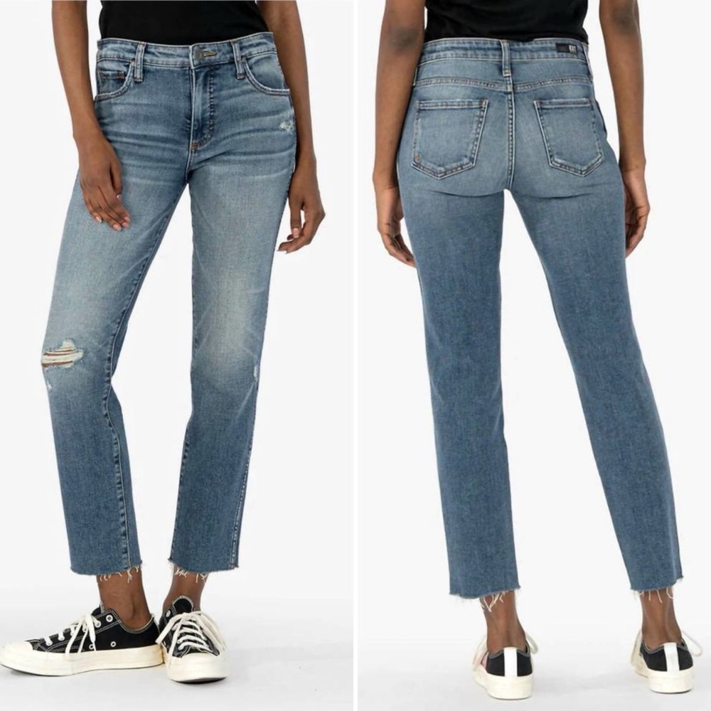 Kut from the Kloth Rachael Fab Ab High Rise Mom Jeans Sz 10